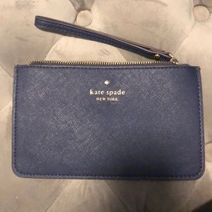 Kate Spade wristlet. Navy blue. NWOT